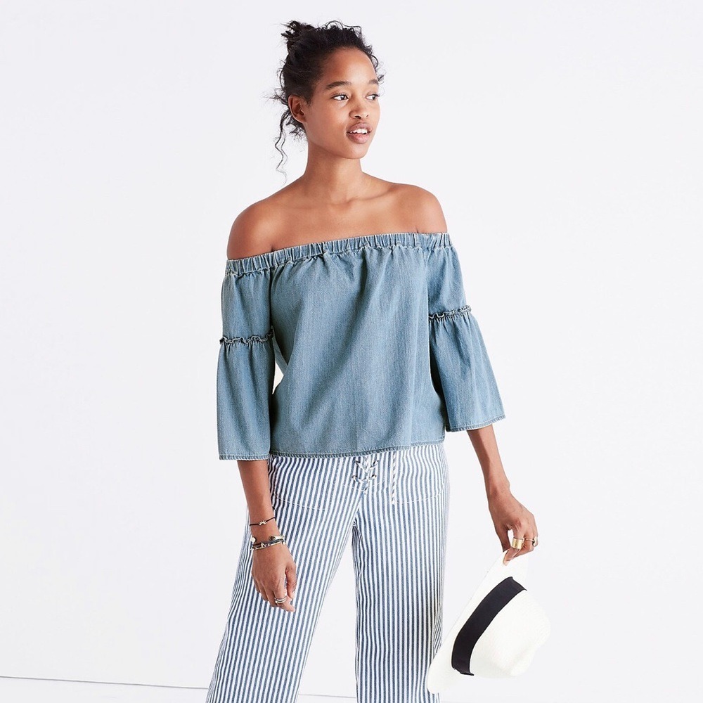 Madewell Denim‎ Azalea Off-the-Shoulder Top